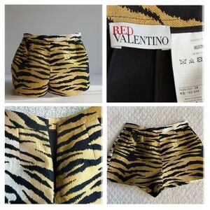 RED Valentino Tiger Print Shorts
